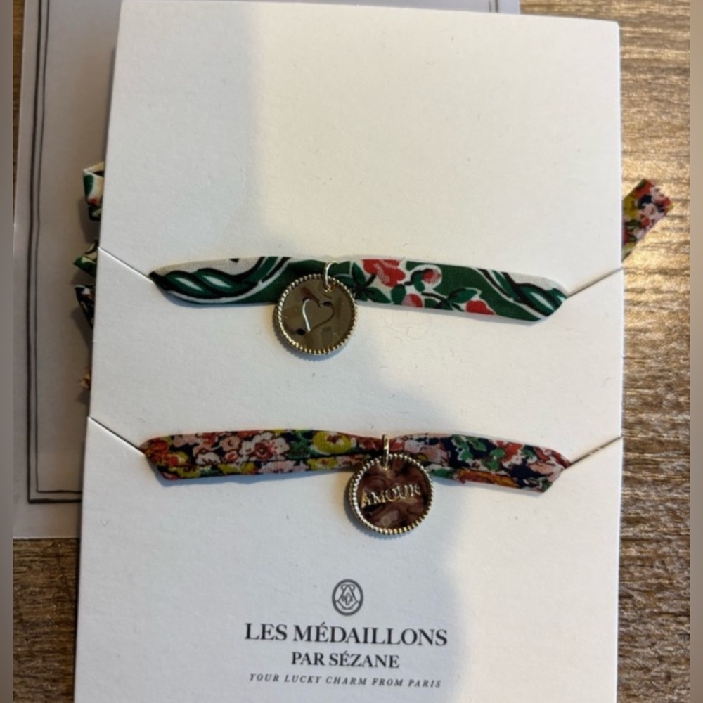 Sézane Floral Bracelets Tie-On Bohemian